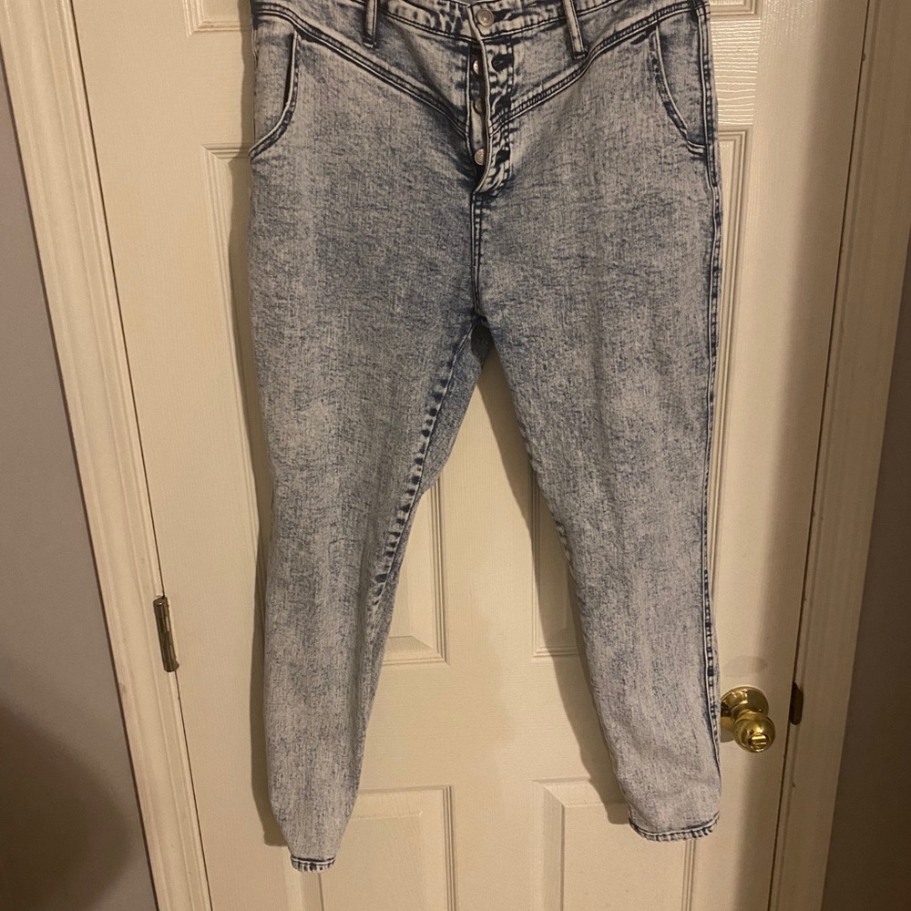 Blue Acid Wash Jeans